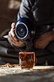 Pouring Kurdish tea