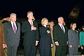 President Bill Clinton, First Lady Hillary Clinton, Prime Minister Benjamin Netanyahu and Mrs. Sara Netanyahu and President Ezer Weizman at the Arrival Ceremony.jpg