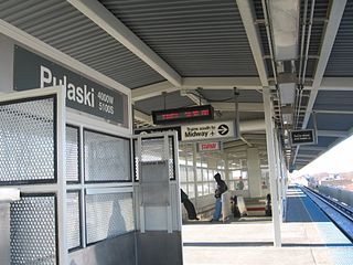 Pulaski station (CTA Orange Line) Chicago "L" station