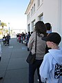 A queue to see the USS Makin Island (LHD-8) during Fleet Week in San Francisco.