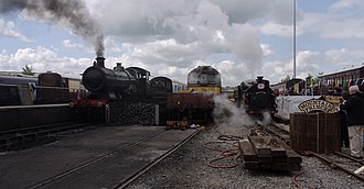 City of Truro, 33207 and Palmerston at NRM York Railfest 2012. Railfest 2012 MMB 03 3717 33207 Palmerston.jpg