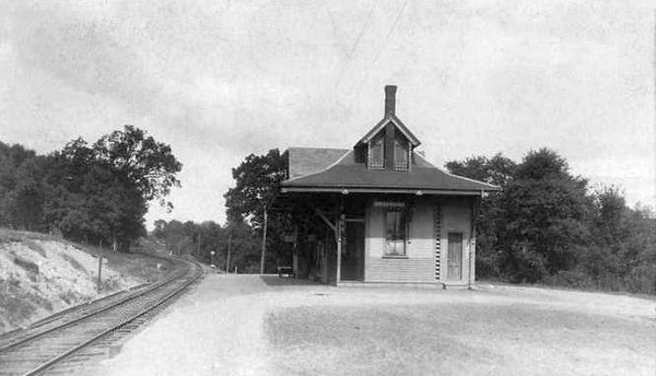 Boston & Maine Railroad station in 1907