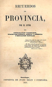 Recuerdos de provincia - Wikipedia, la enciclopedia libre