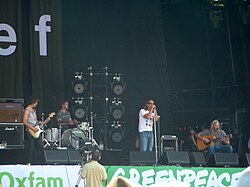 Reef playing at Glastonbury 2010