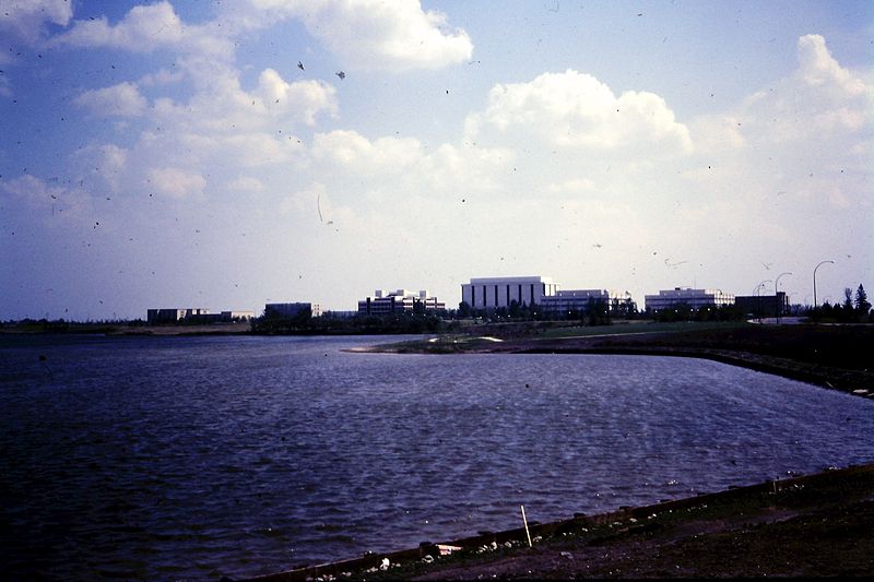 File:Regina Campus from Wascana Lake in the 70s.jpg