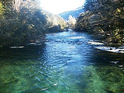 The Manso River between Mascardi Lake and Laguna las Moscas, Argentina