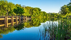 Rockford Dam in Rockford, Michigan Rockford Dam (82979021).jpeg