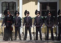 Soldados da guarda real norueguesa.