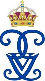 Royal Monogram of King Gustaf V of Sweden.svg