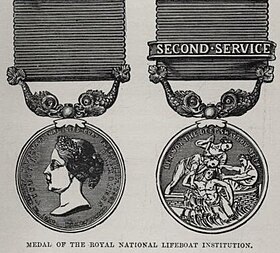 RNLI Medal, version awarded 1862-1902 Royal National Lifeboat Institution, Bravery Medal.jpg