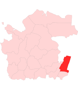 Location of Ļenas rajons