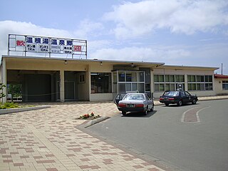 Rubeshibe Station railway station in Kitami, Hokkaido, Japan