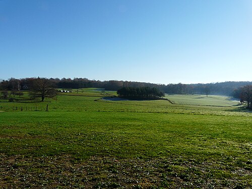 Blick vom Ortskern nach Süden und Südosten