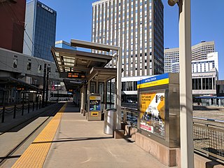 <span class="mw-page-title-main">Central station (Metro Transit)</span> Light rail station in Saint Paul, Minnesota