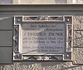 Alte Universität, Universitätsplatz, Tafel für J. Thaddäus Zauner