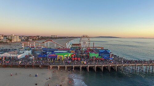 View of Santa Monica Pier.