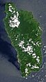 Satellite image of Dominica in September 2002