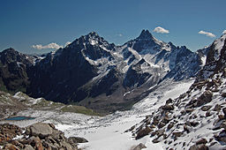 Saumspitze är berget vänster om bildens centrum.
