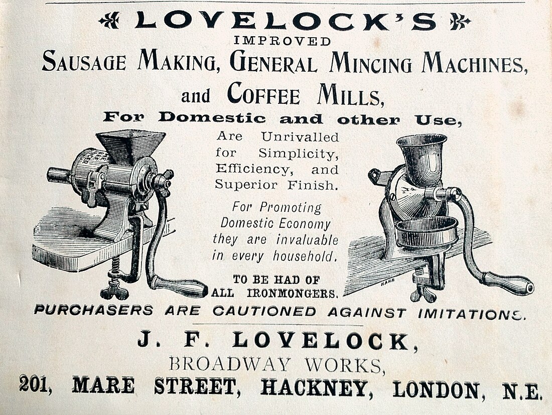 File:Sausage.making J.F.Lovelocks.JPG