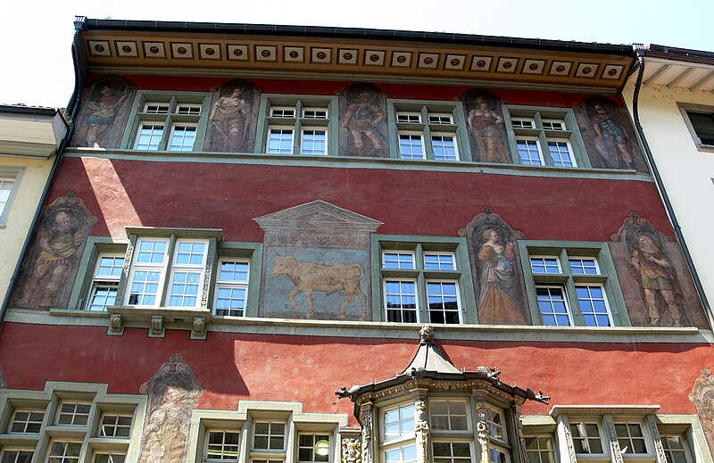 File:Schaffhausen Haus zum goldenen Ochsen 5.jpg