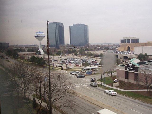 View of the area around Woodfield Mall