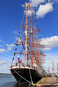 Russian Sedov at the Kantasatama Harbour in Kotka, Finland, during the Tall Ships' Races 2017. Sedov in TSR at Kotka July 2017 2.jpg