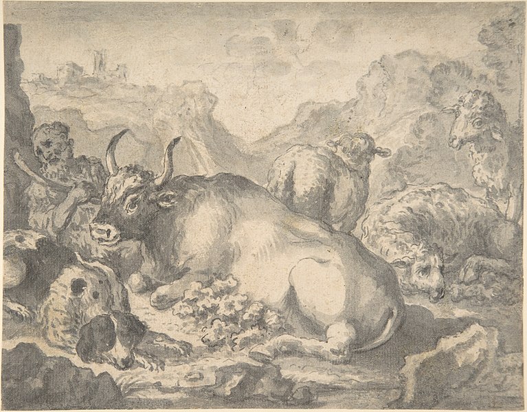 File:Sheperd with his Flock and a Dog MET DP802359.jpg