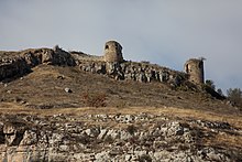 The ruins of the Panahabad fortress in Shusha, which served as the center of power of the Karabakh Khanate after 1752 Shushi,.jpg