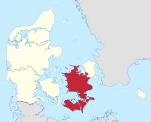 Sjælland in Denmark.svg