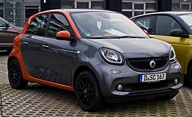 Smart Forfour 1.0 Edition 1 (W 453) – Frontansicht, 15. März 2015, Düsseldorf.jpg