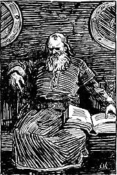 A 19th-century depiction of Snorri Sturluson Snorre Sturluson-Christian Krohg.jpg