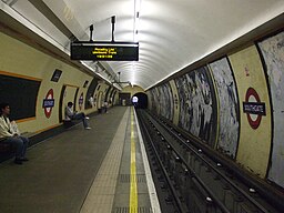 Southgate station southbound look north