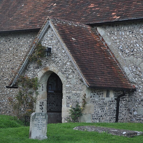 File:St Mary the Virgin's Church, Friston Hill, Friston (NHLE Code 1043259) (September 2023) (Entrance Porch).jpg