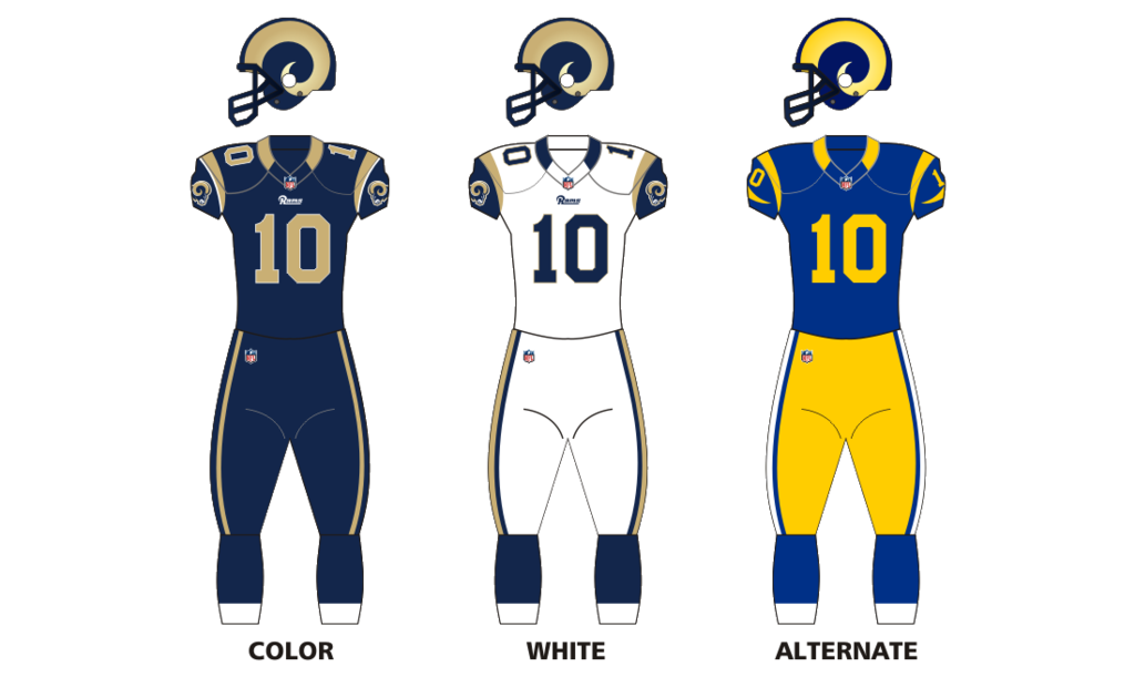 LA RAMS, color rush uniform concept 2020
