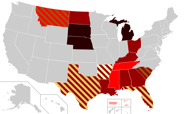 File States With Same Sex Marriage Bans Svg Wikipedia