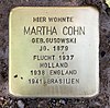 Stolperstein Flotowstr 9 (Hansa) Martha Cohn.jpg