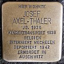 Stolperstein Neustr 43 Dinslaken Axel-Thaler Josef