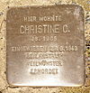 Stumbling stone for Christine C., Münster.jpg