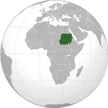 File:Sudan (orthographic projection) highlighted.svg