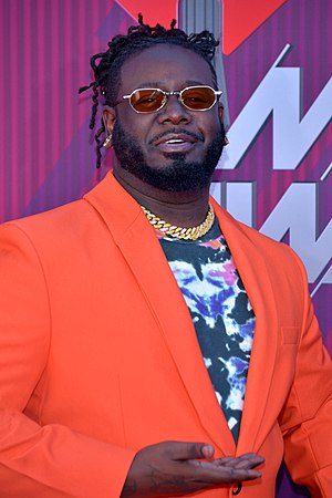 T-Pain at the iHeartRadio Music Awards on March 14, 2019