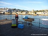 Equipment needed for tagging at St Ives.