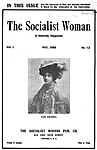 Maycliffe on the cover of The Socialist Woman, 1908.