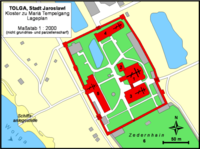 Plattegrond van het klooster