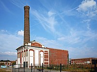 La chaufferie de l'ancien Peignage de la Tossée, à Tourcoing