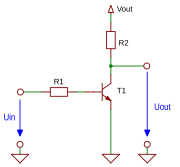 Inversor NPN lógica de resistencia-transistor