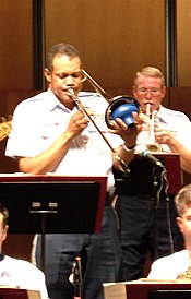 A plunger in use Trombone Plunger.jpg