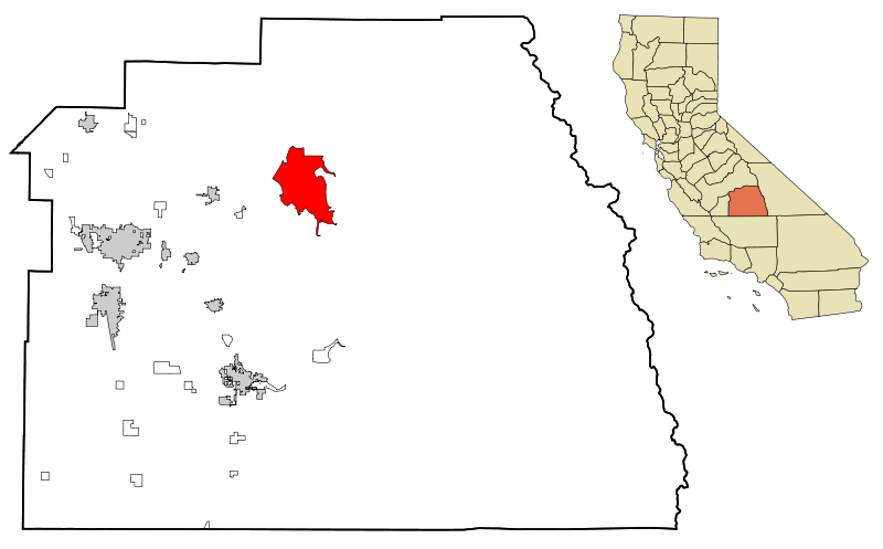 File:Tulare County California Incorporated and Unincorporated areas Three Rivers Highlighted.svg