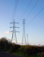 Tyne Crossing tall pylons 37