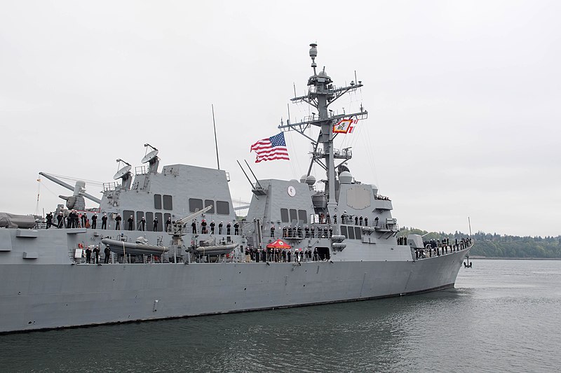 File:USS Ralph Johnson (DDG-114) pulls into Naval Station Everett US Navy 180427-N-DA737-0046.jpg