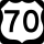 U.S. Highway 70 Truck marker